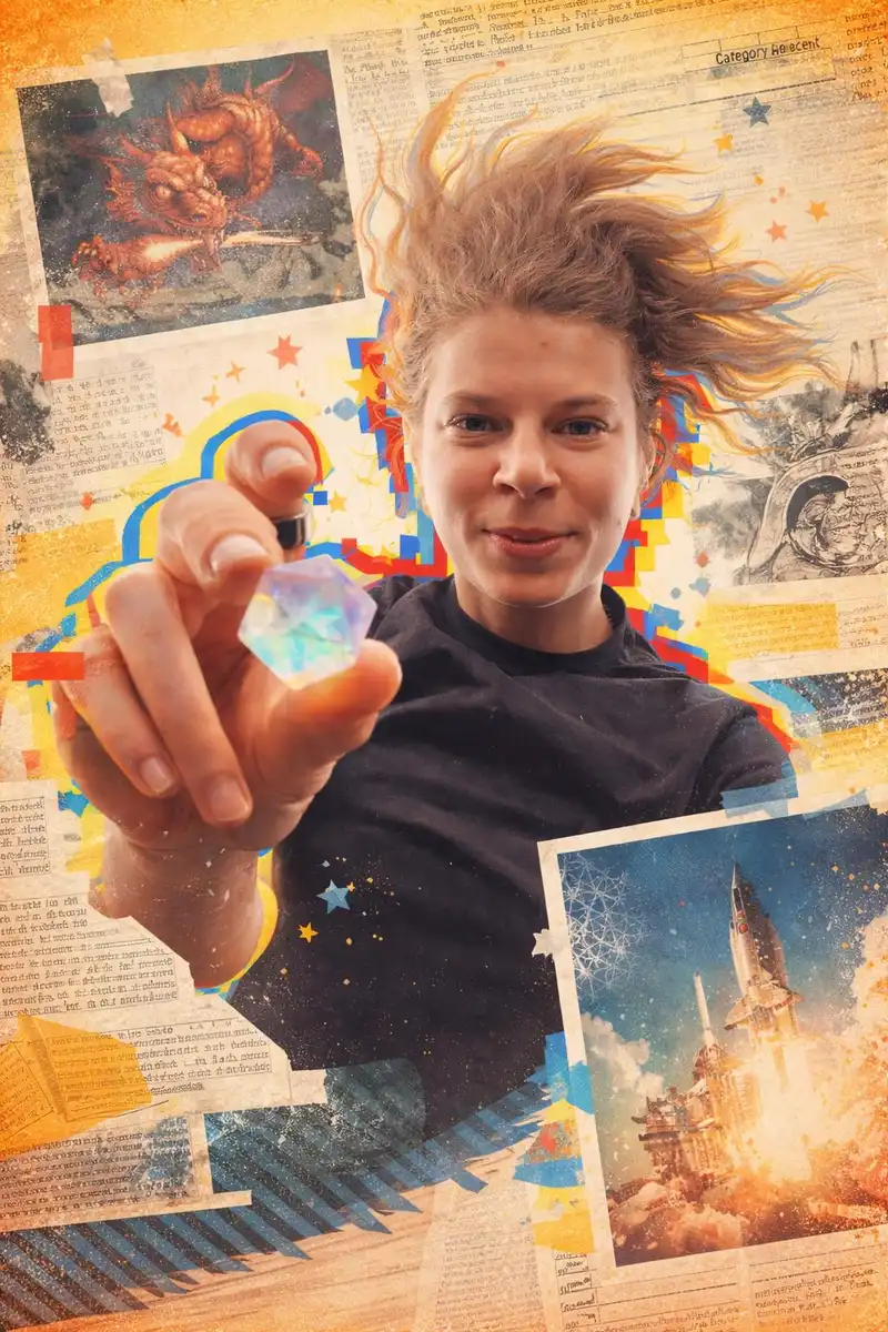 अंतरिक्ष में बिना गुरुत्व के बीस-पक्षीय पासा फेंककर साबित हुआ कि वहाँ भी डंजन्स एंड ड्रैगन्स खेला जा सकता है