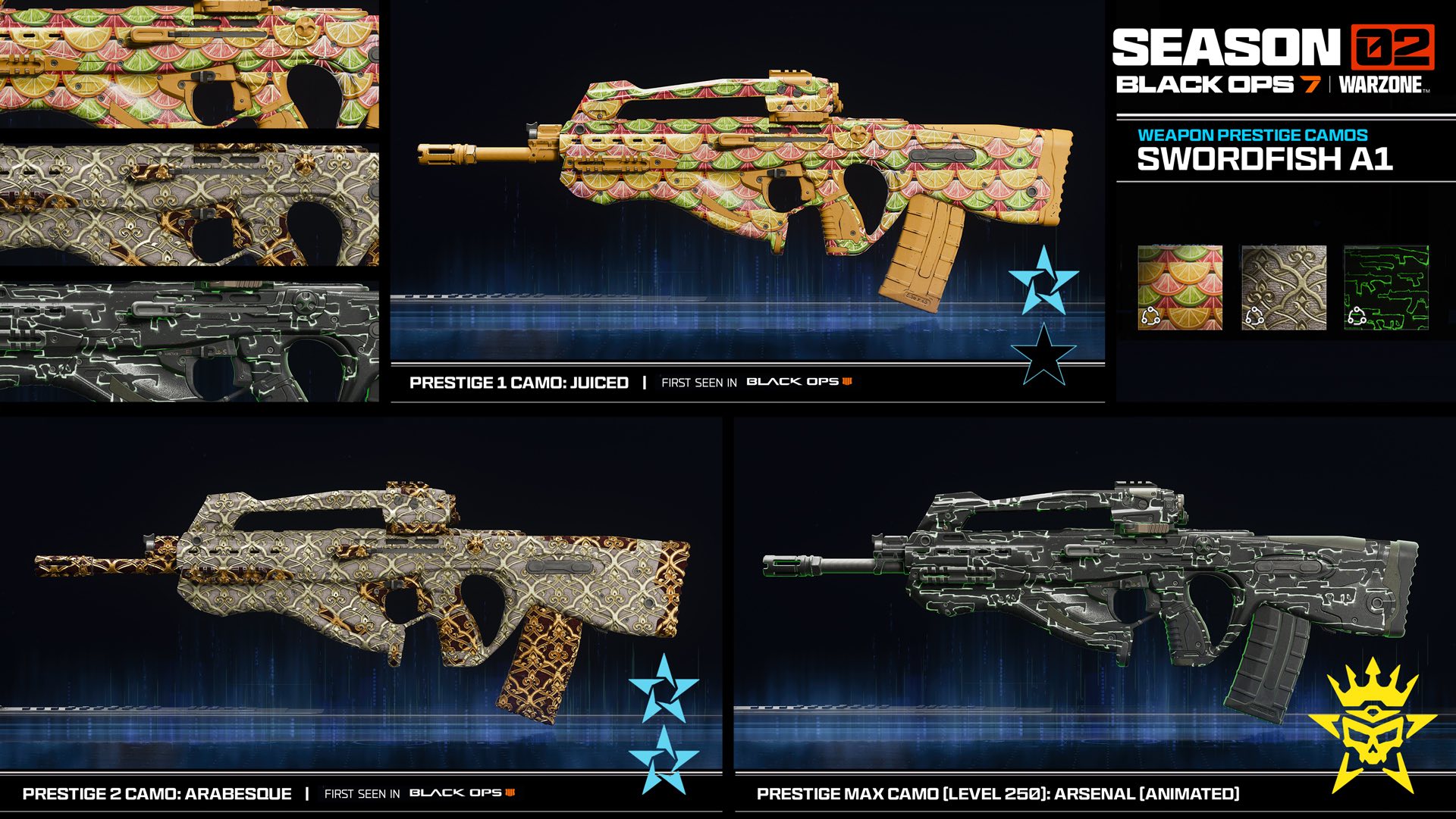 سيفرفيش A1: كل كاموهات السلاح مرتبة بدليل قصير ومضحك