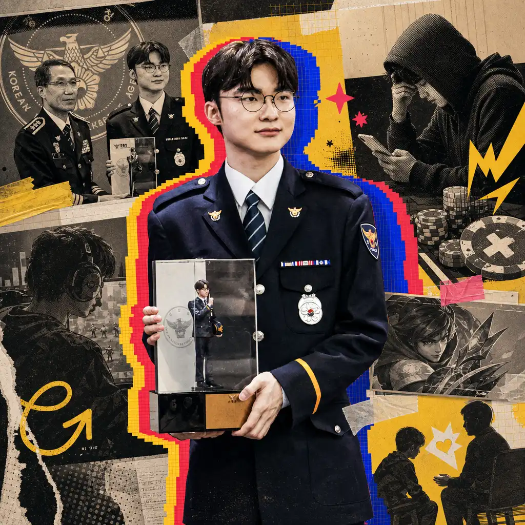 Faker Named Honorary Police Officer in Gambling Drive