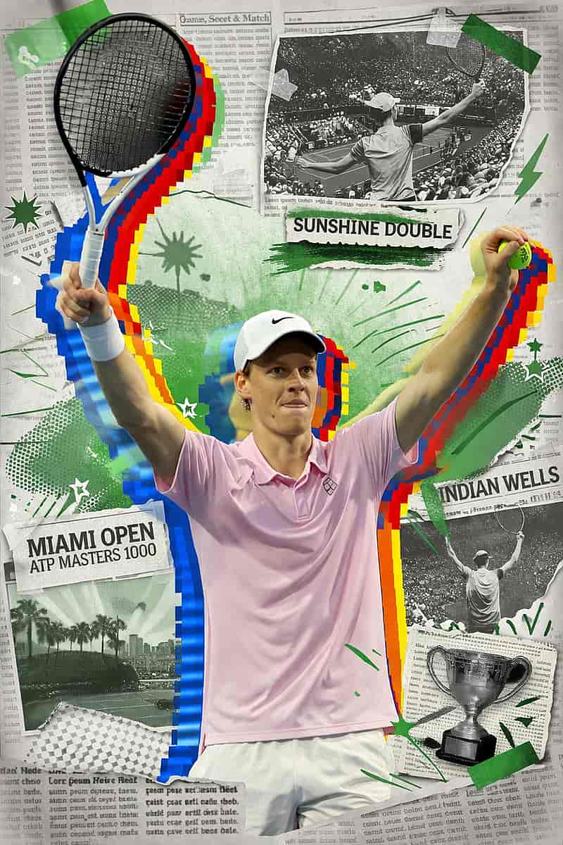 سينر يحسم ميامي ويحقق «الإنجاز الشمسي المزدوج»