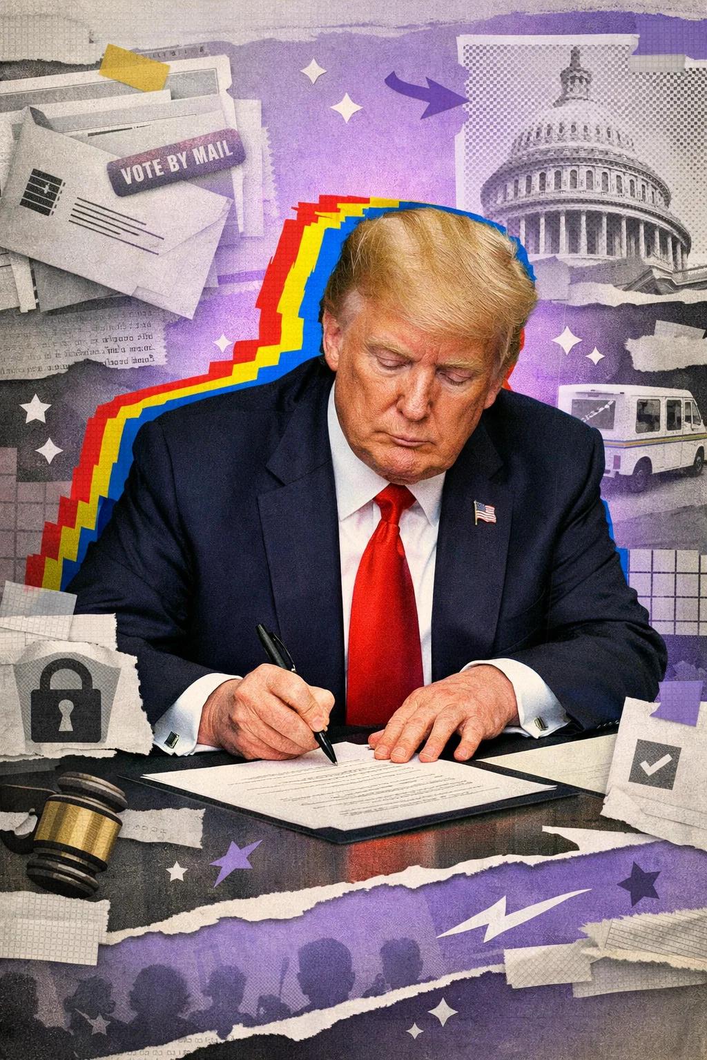 Trump signe un décret pour limiter le vote par correspondance